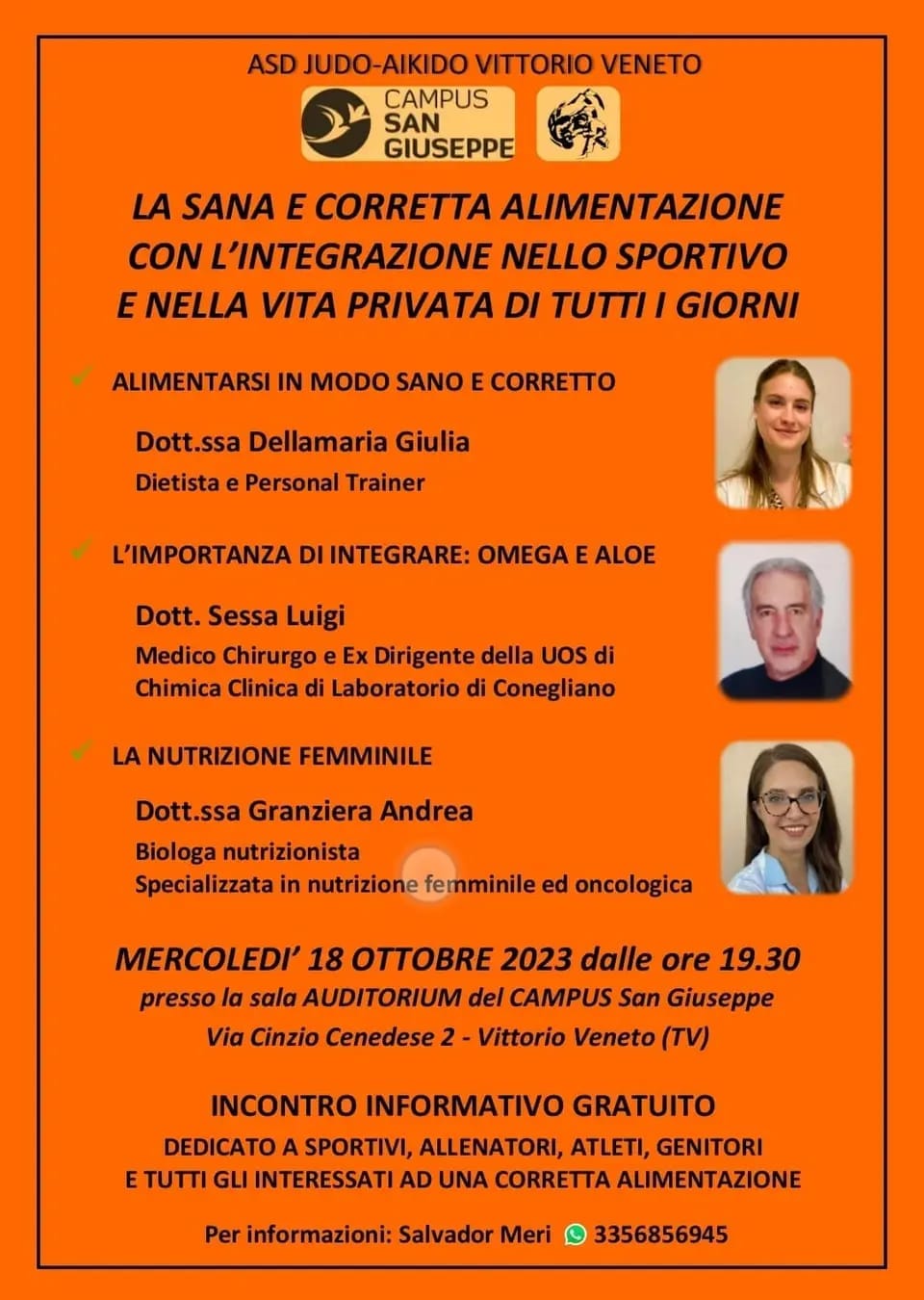 Cibo e Sport 18 Ottobre